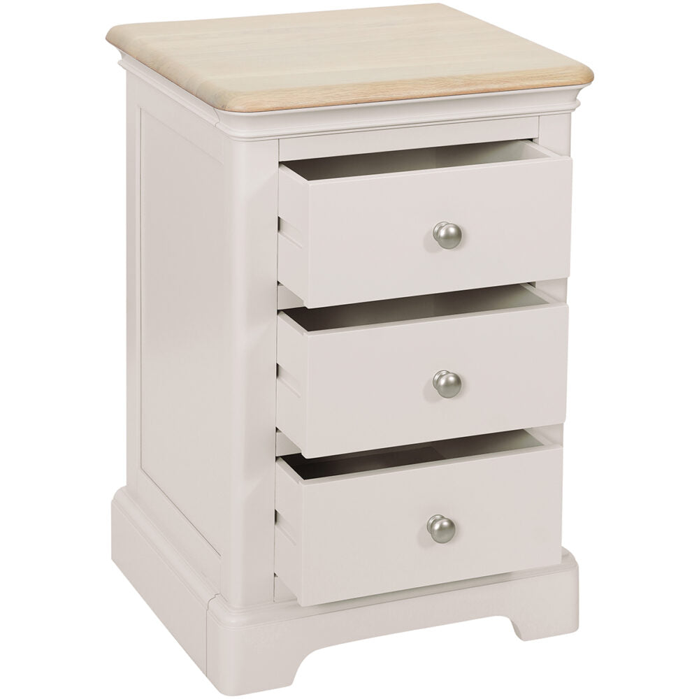 Lyon 3 Drawer Bedside Table